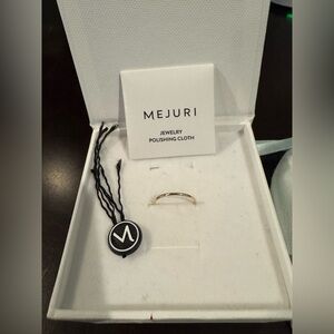 Mejuri 14k gold stacker ring, size 5, brand new
